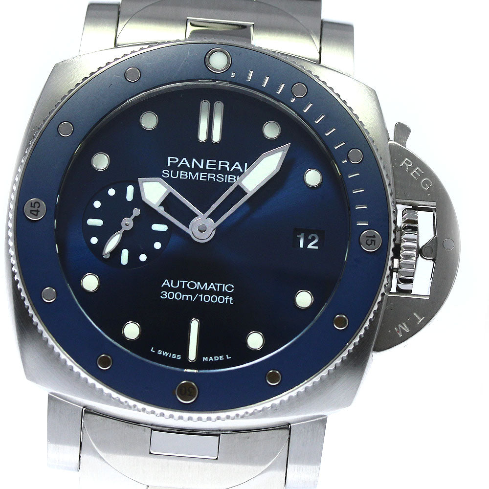 PANERAI Submersible Notte PAM01068 Small seconds Navy Dial AT Men's_742709