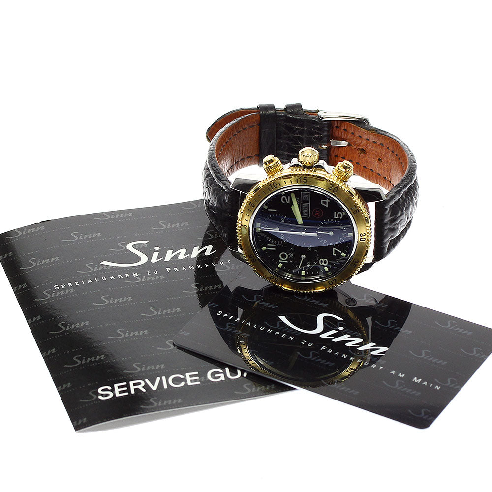 Sinn 203.ST.18KT YG Bezel Day-Date black Dial Automatic Men's Watch_743214