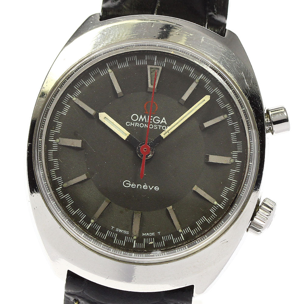 OMEGA Geneve Chronostop 145.009 Cal.865 gray Dial Hand Winding Men's_744582