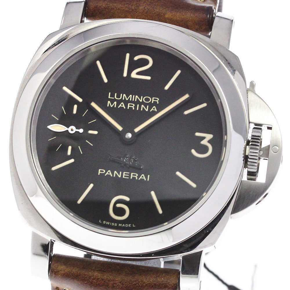 PANERAI Luminor Marina PAM00466 black Dial Hand Winding Men's Watch_744842
