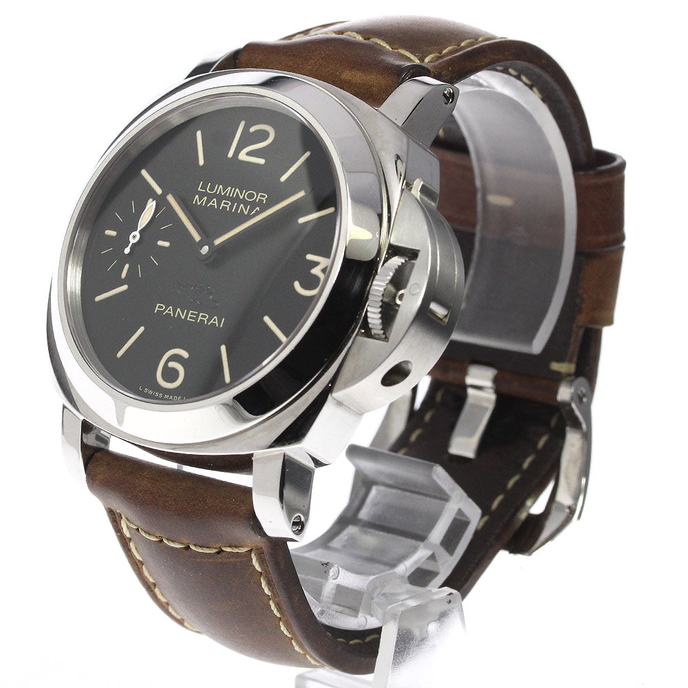 PANERAI Luminor Marina PAM00466 black Dial Hand Winding Men's Watch_744842