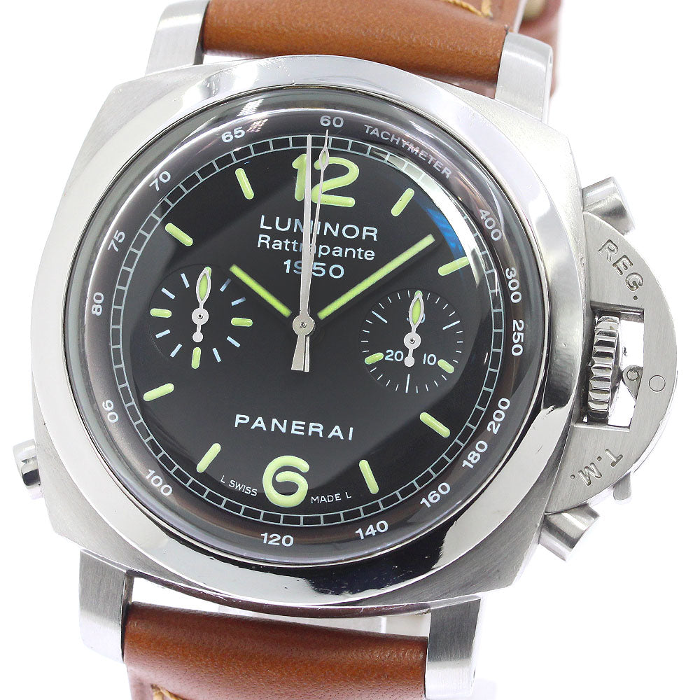 PANERAI Luminor 1950 Rattrapante PAM00213 Chronograph black Dial Automatic Men's Watch_746710