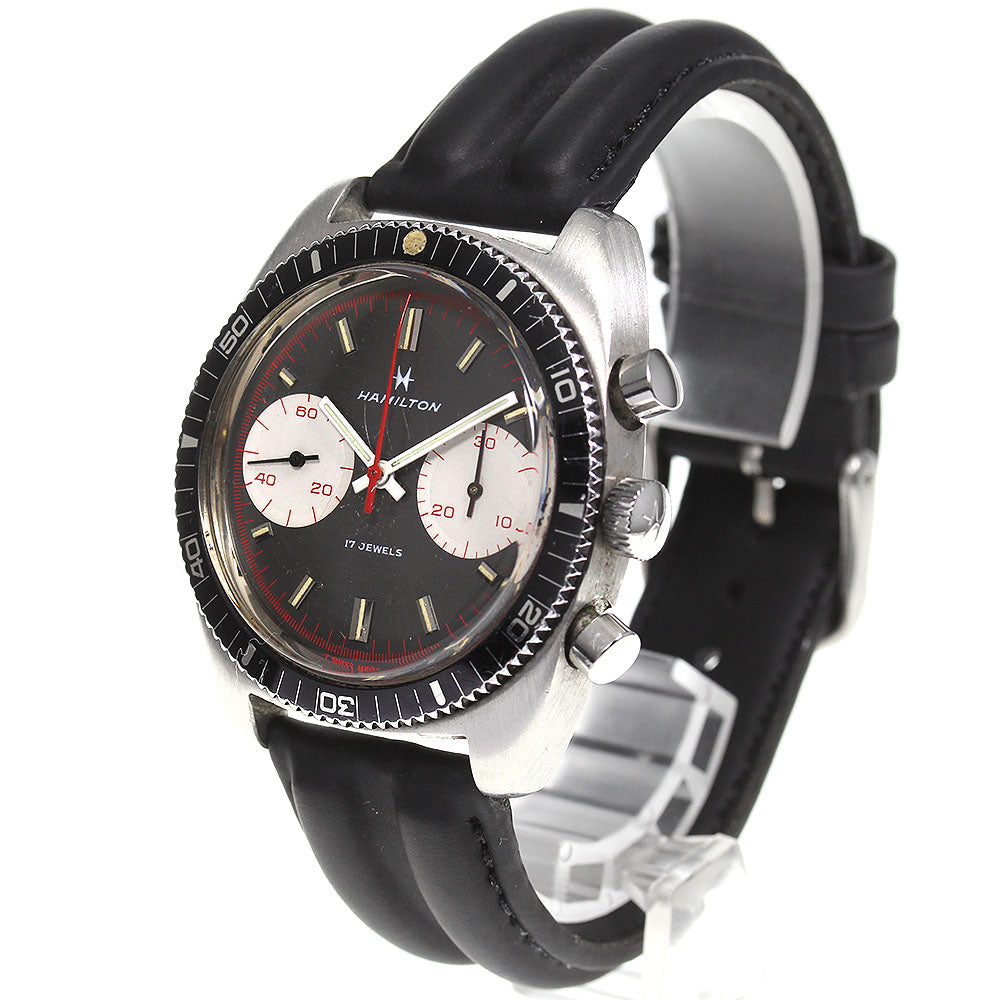 HAMILTON big eye 647001-03 Chronograph gray Dial Hand Winding Men's Watch_746962