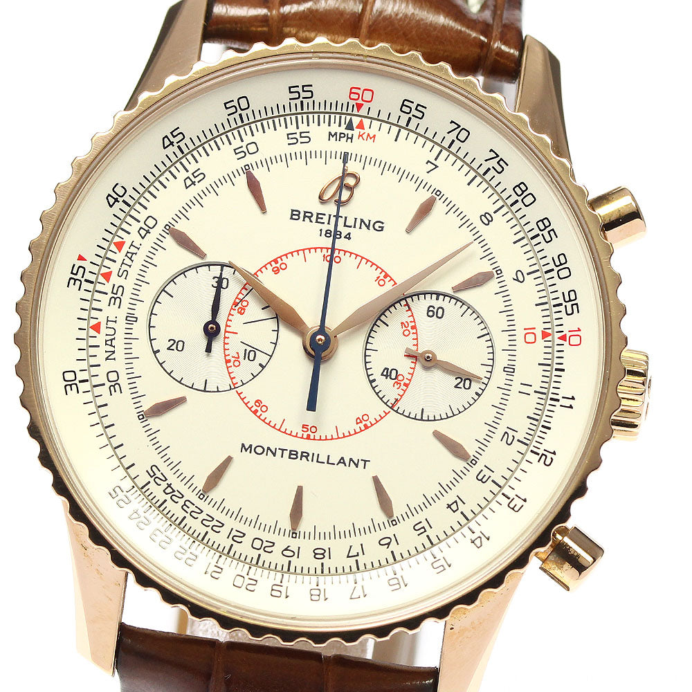 BREITLING Montbrillant 40S Japan Limited R47350 K18RG Automatic Boy's_746993