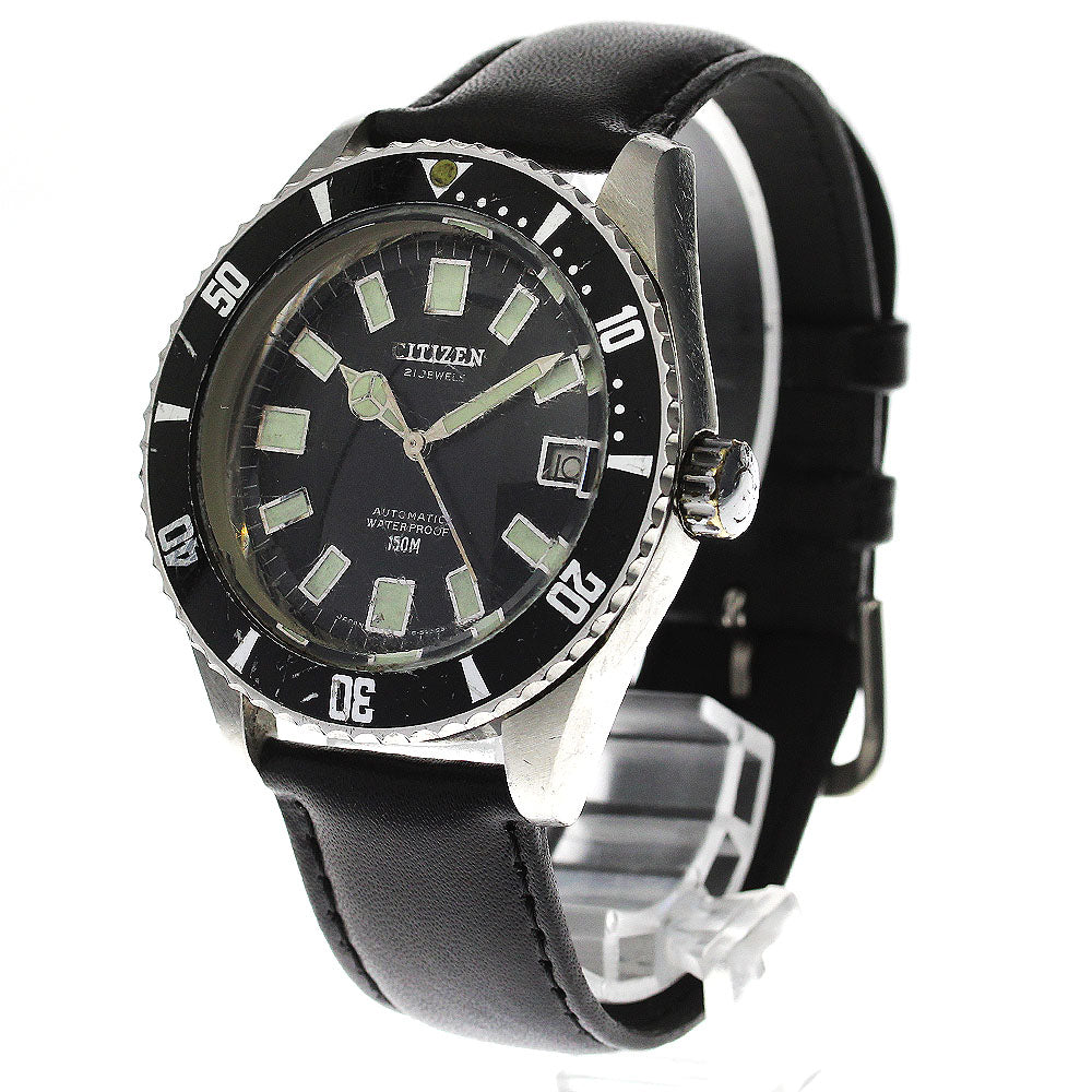 CITIZEN Diver B52806 Vintage date black Dial Automatic Men's Watch_747070