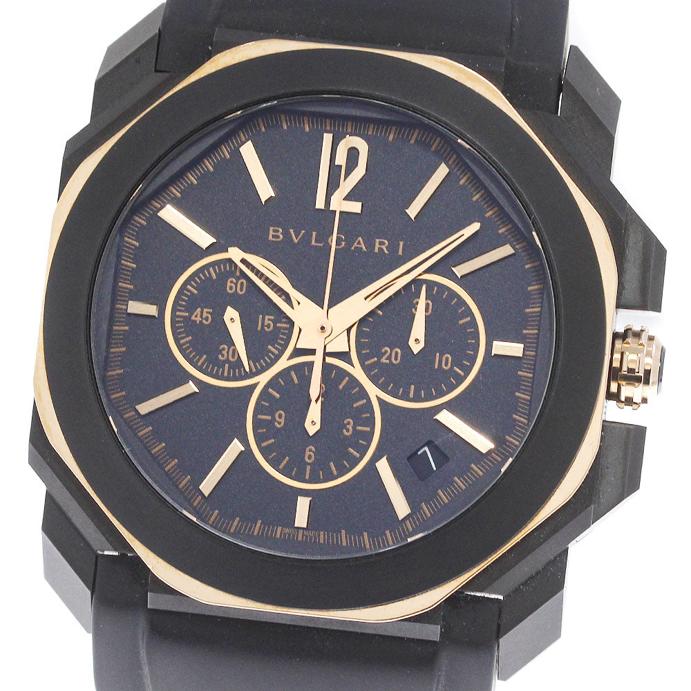 BVLGARI Octo Originale Ultra Nero BGOP41SGCH Chronograph Automatic Men's_747786
