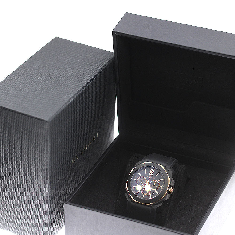 BVLGARI Octo Originale Ultra Nero BGOP41SGCH Chronograph Automatic Men's_747786