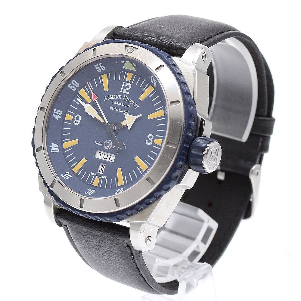 ARMAND NICOLET A713MGU-BU-G9610 Day date Navy Dial Automatic Men's Watch_747885
