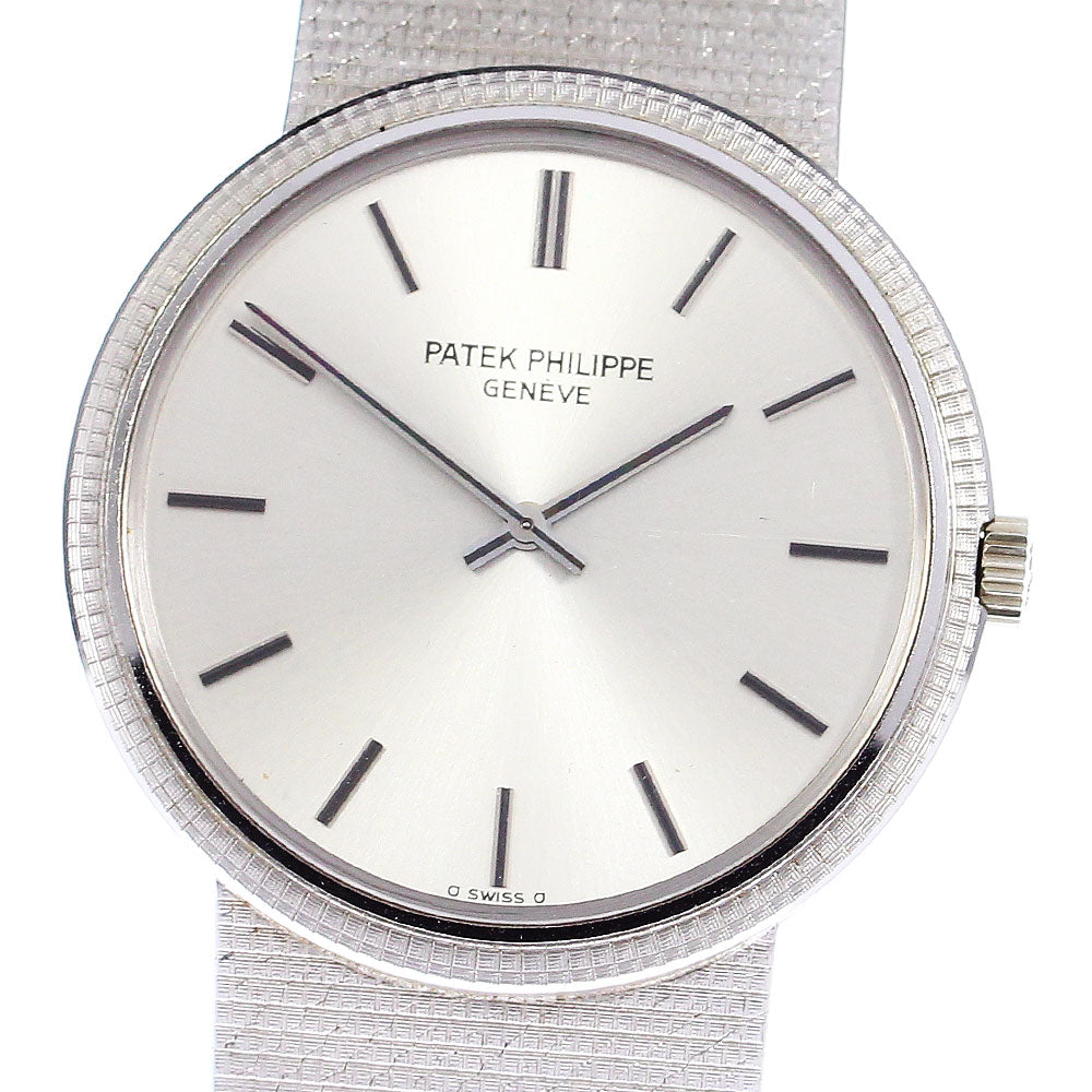 PATEK PHILIPPE 3606 K18WG cal.28-255 Silver Dial Automatic Men's Watch_748173