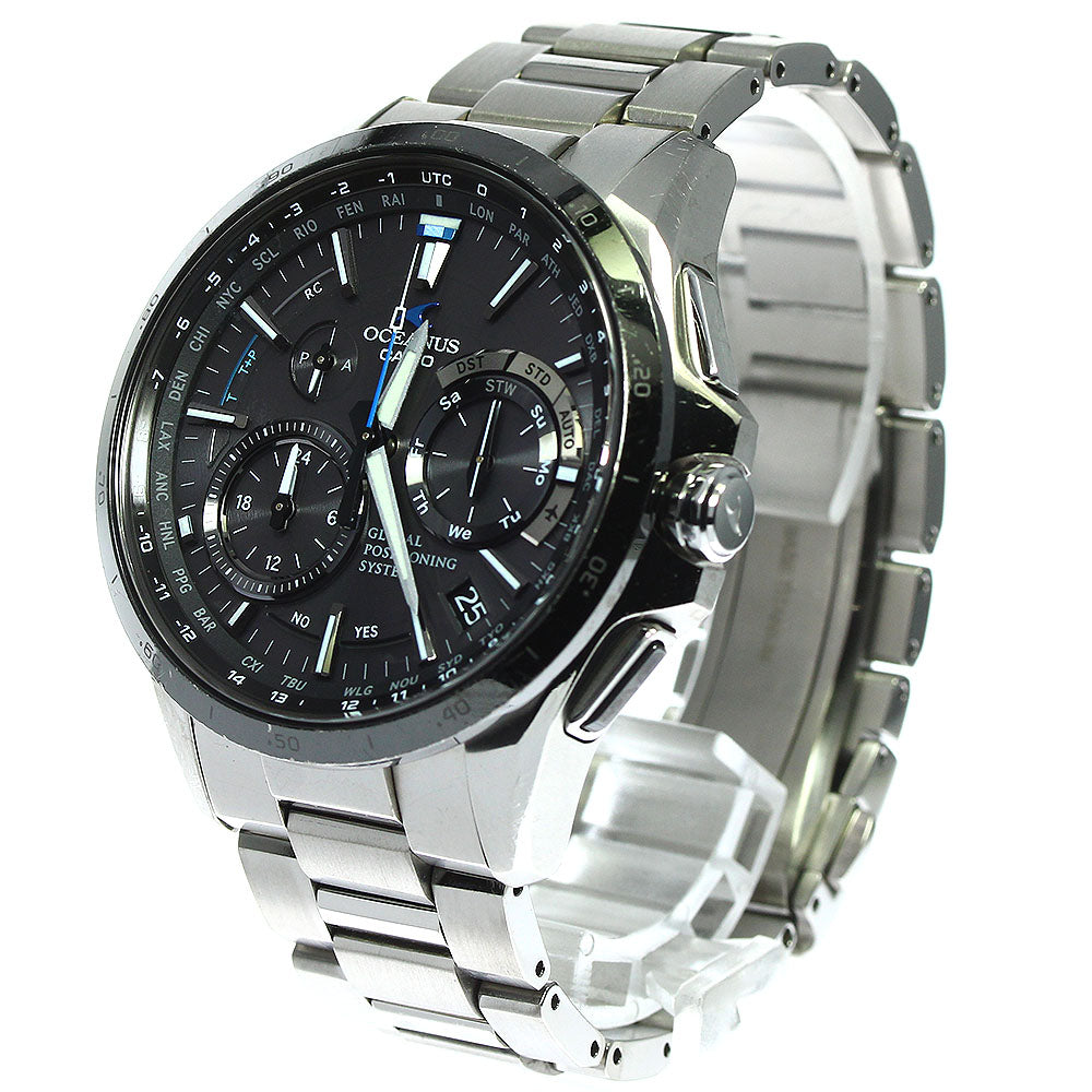 CASIO Oceanus OCW-G1000DB-1AJF GPS hybrid radio wave Solar Powered Men's_748635