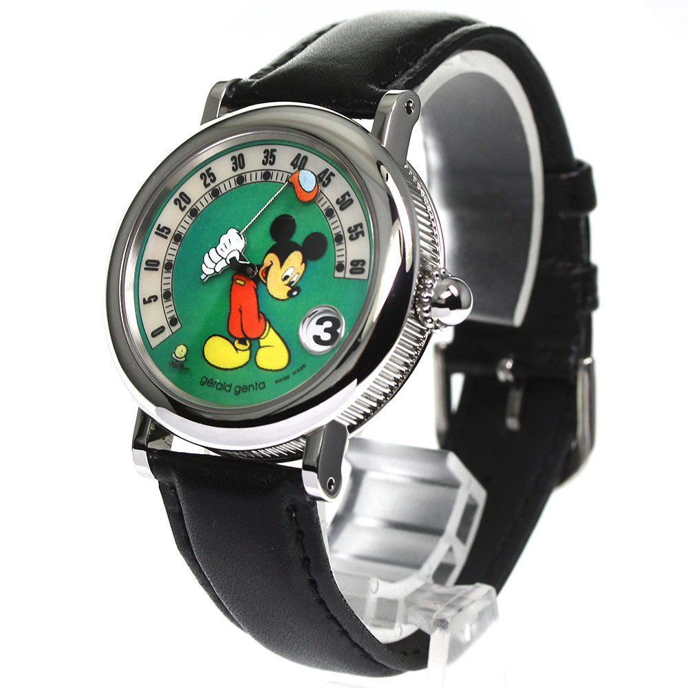 Gerald Genta Retro fantasy G3632 mickey mouse jumping hour Green / white shell Dial Automatic Men's Watch_749016