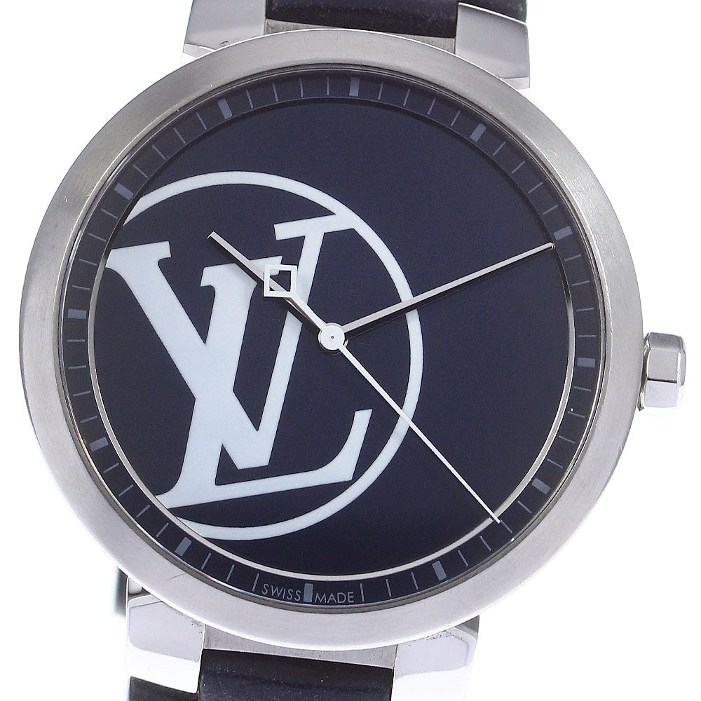 LOUIS VUITTON Tambour slim QA001 Limited to 100 Navy Dial Quartz Men's_749852