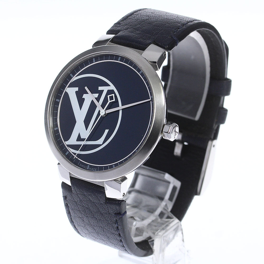 LOUIS VUITTON Tambour slim QA001 Limited to 100 Navy Dial Quartz Men's_749852