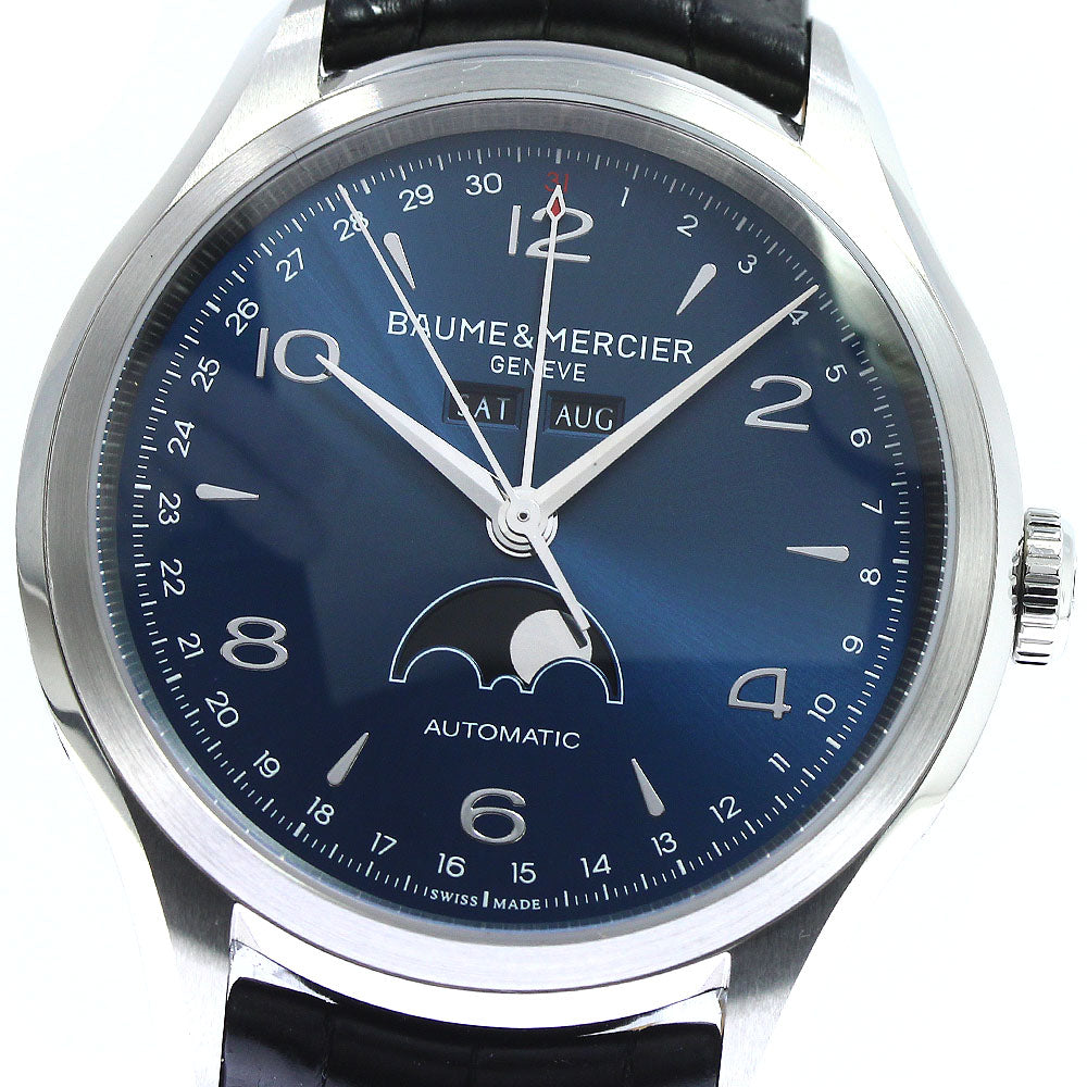 Baume & Mercier Clifton moon phase 65718 Triple calendar AT Men's Watch_749911