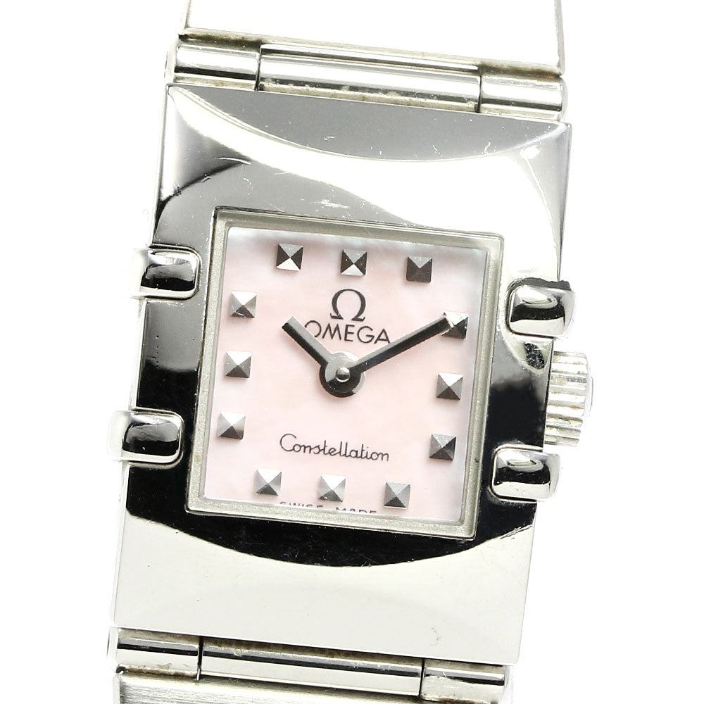 OMEGA Constellation Carre Quadra 1531.73 Pink shell Dial Quartz Ladies_750507