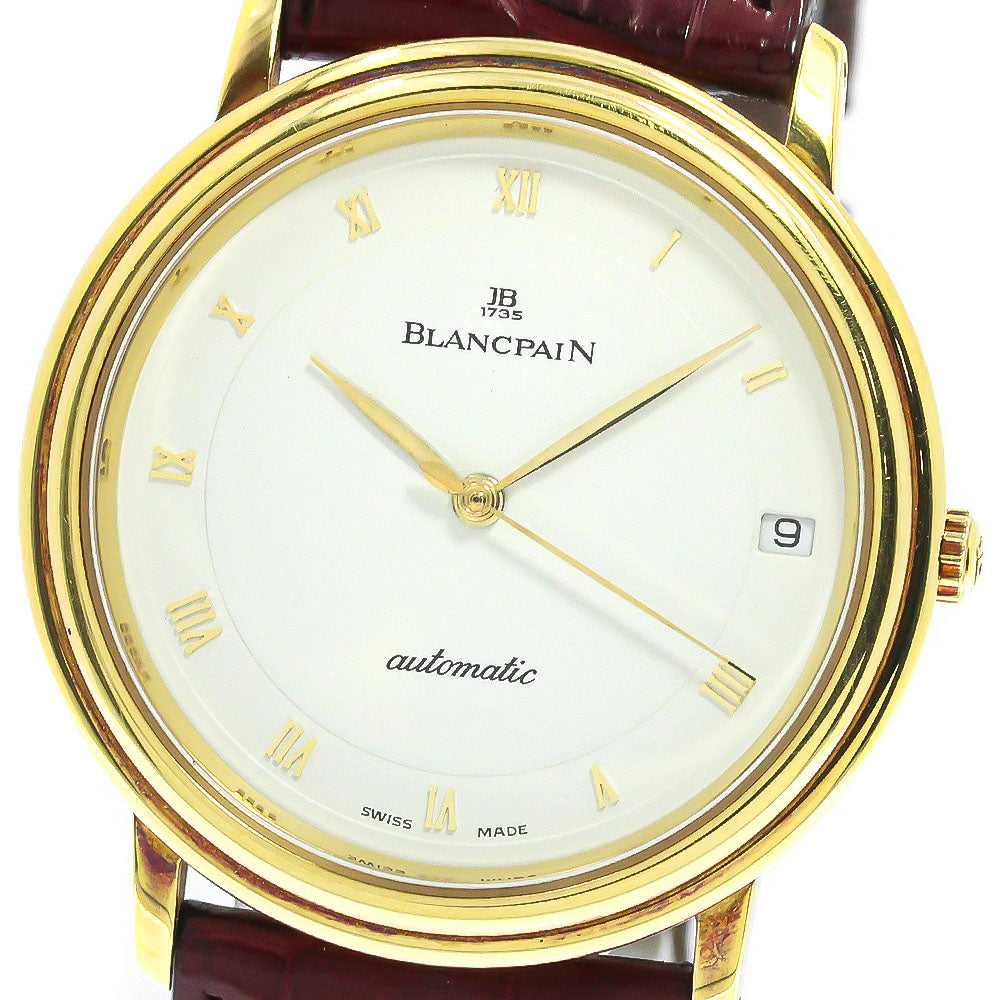 Blancpain Villeret 18K Yellow Gold White Dial Automatic Men's Watch_751616