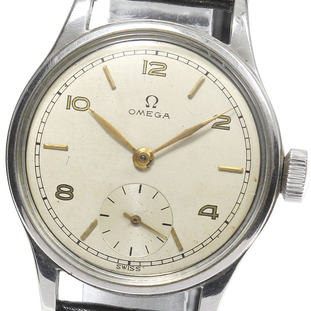 OMEGA Vintage Cal.30T2 Redundant Dial Silver Dial Hand Winding Men's Watch_751782