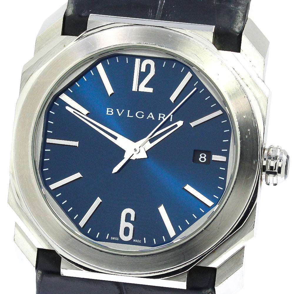 BVLGARI Octo Solo Tempo BGO38S Date blue Dial Automatic Men's Watch_753081