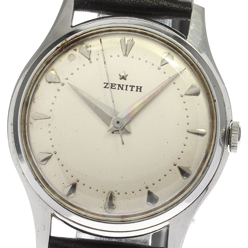 ZENITH Cal.120 Vintage Silver Dial Hand Winding Men's Watch_753171