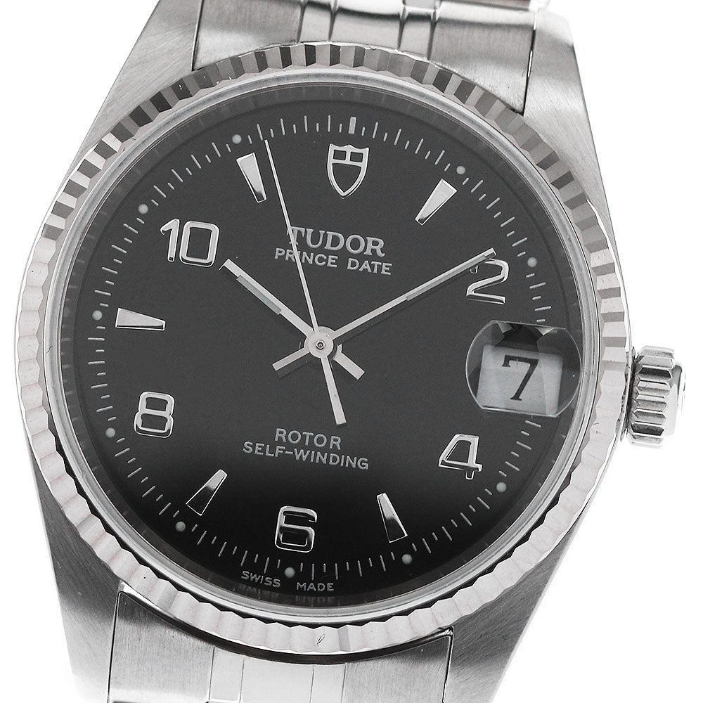 TUDOR Prince Date 72034 black Dial Automatic Boy's Watch_753428