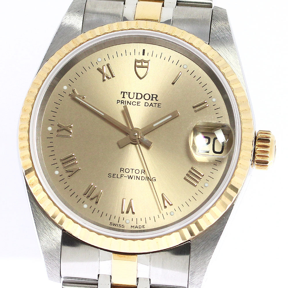 TUDOR Prince Date 72033 YG 2 tone cal.2824-2 Automatic Boy's Watch_753473