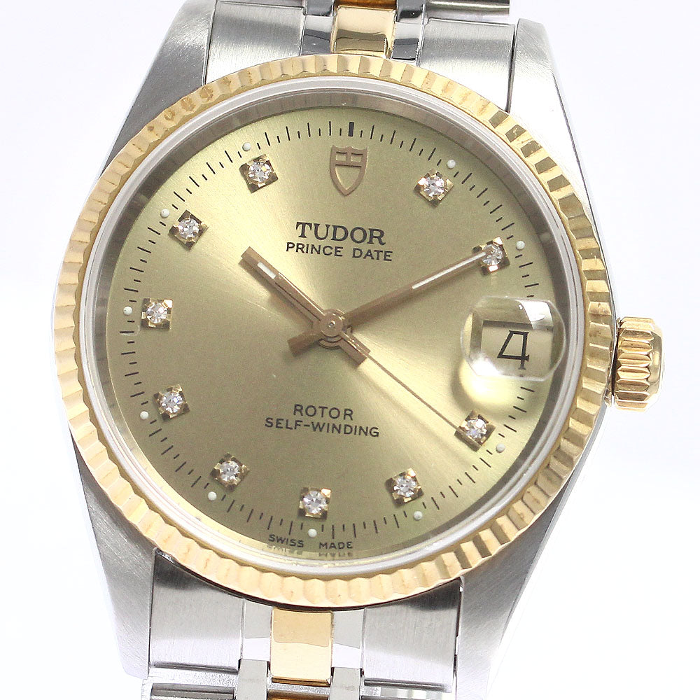 TUDOR Prince Date 72033 YG 2 tone 10P cal.2824-2 Automatic Boy's Watch_753483