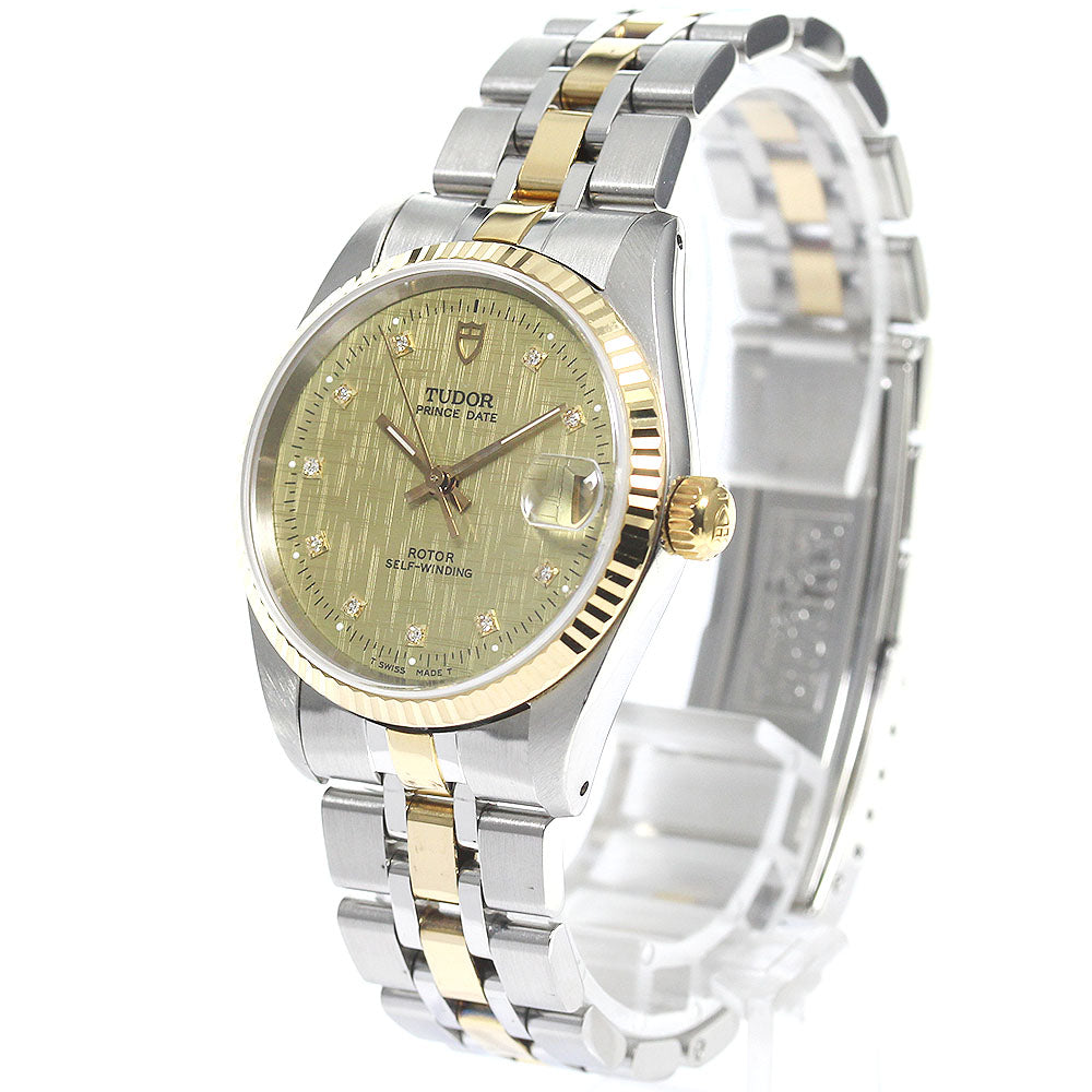 TUDOR Prince Date 72033 YG 2 tone 10P cal.2824-2 Automatic Boy's Watch_753484