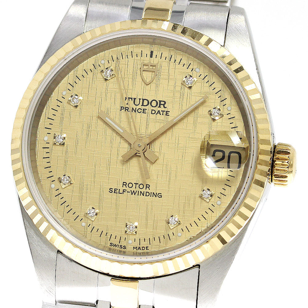 TUDOR Prince Date 72033 YG 2 tone 10P cal.2824-2 Automatic Boy's Watch_753492