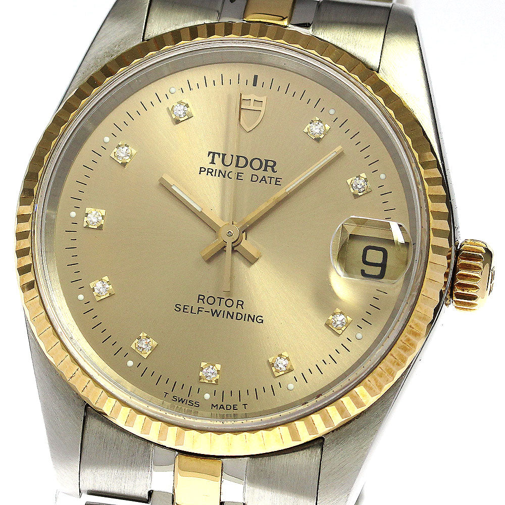 TUDOR Prince Date 72033 YG 2 tone 10P cal.2824-2 Automatic Boy's Watch_753511