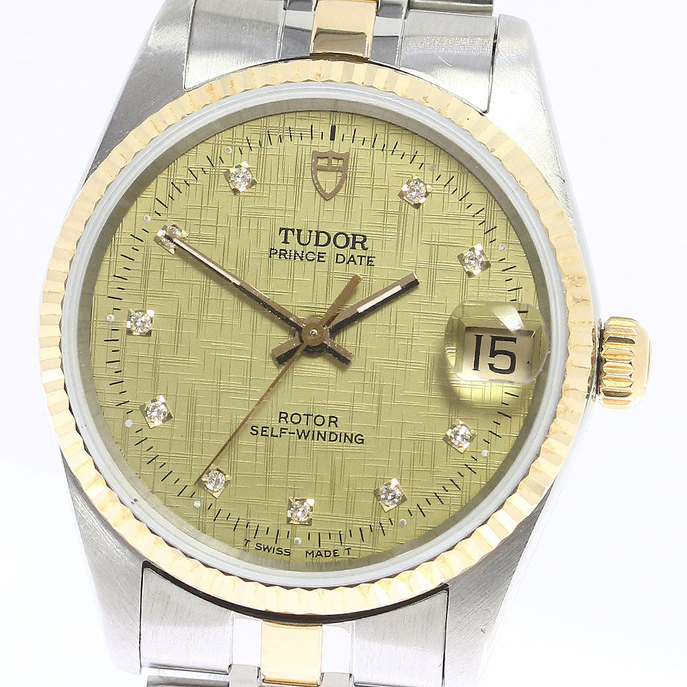 TUDOR Prince Date 72033 YG 2 tone 10P cal.2824-2 Automatic Boy's Watch_753517