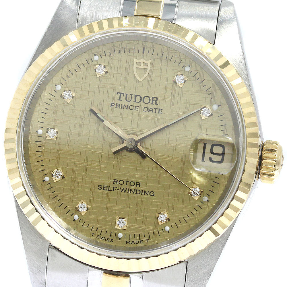 TUDOR Prince Date 72033 YG 2 tone 10P cal.2824-2 Automatic Boy's Watch_753518