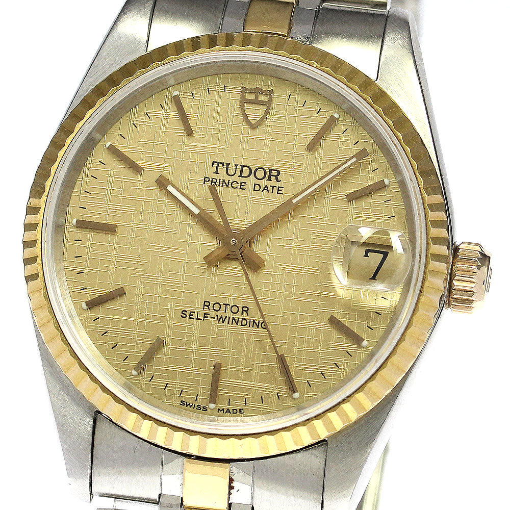 TUDOR Prince Date 72033 YG 2 tone cal.2824-2 Automatic Boy's Watch_753524