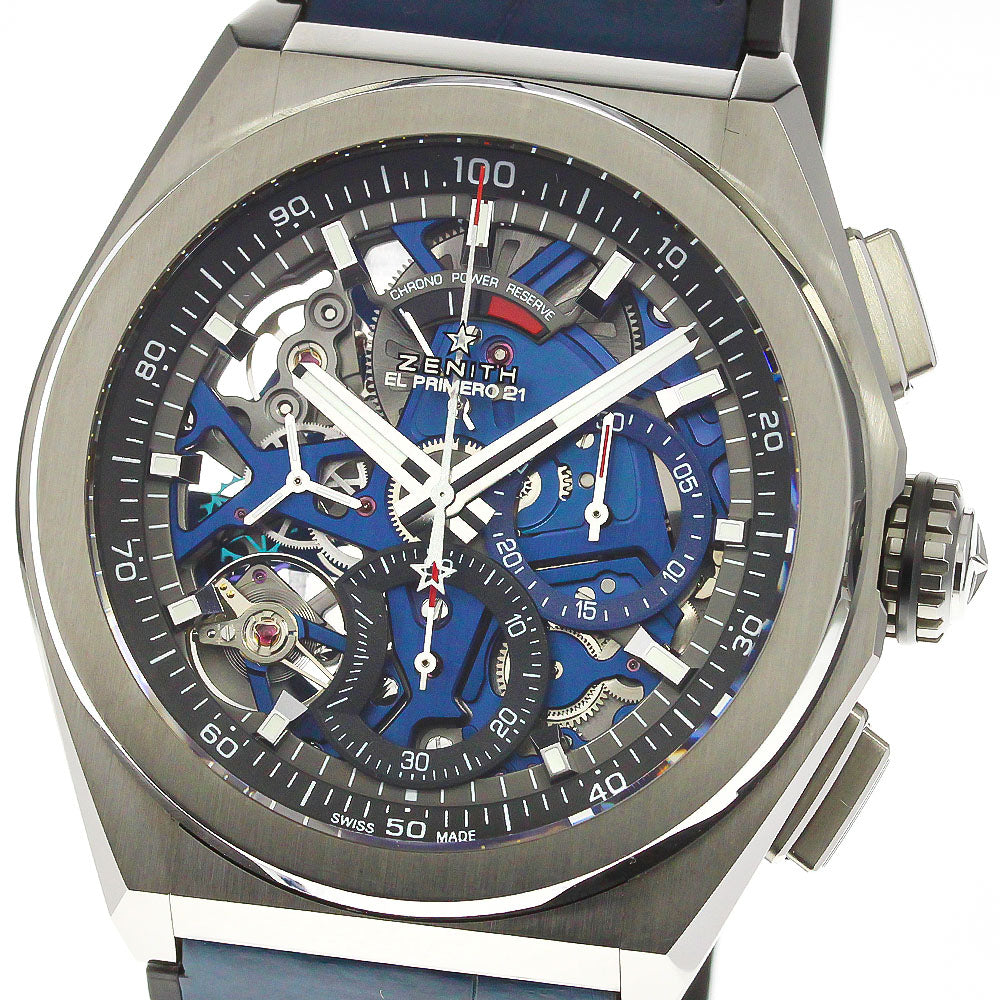 ZENITH Defy El Primero 21 95.9002.9004/78.R584 blue skeleton Dial Automatic Men's Watch_753621