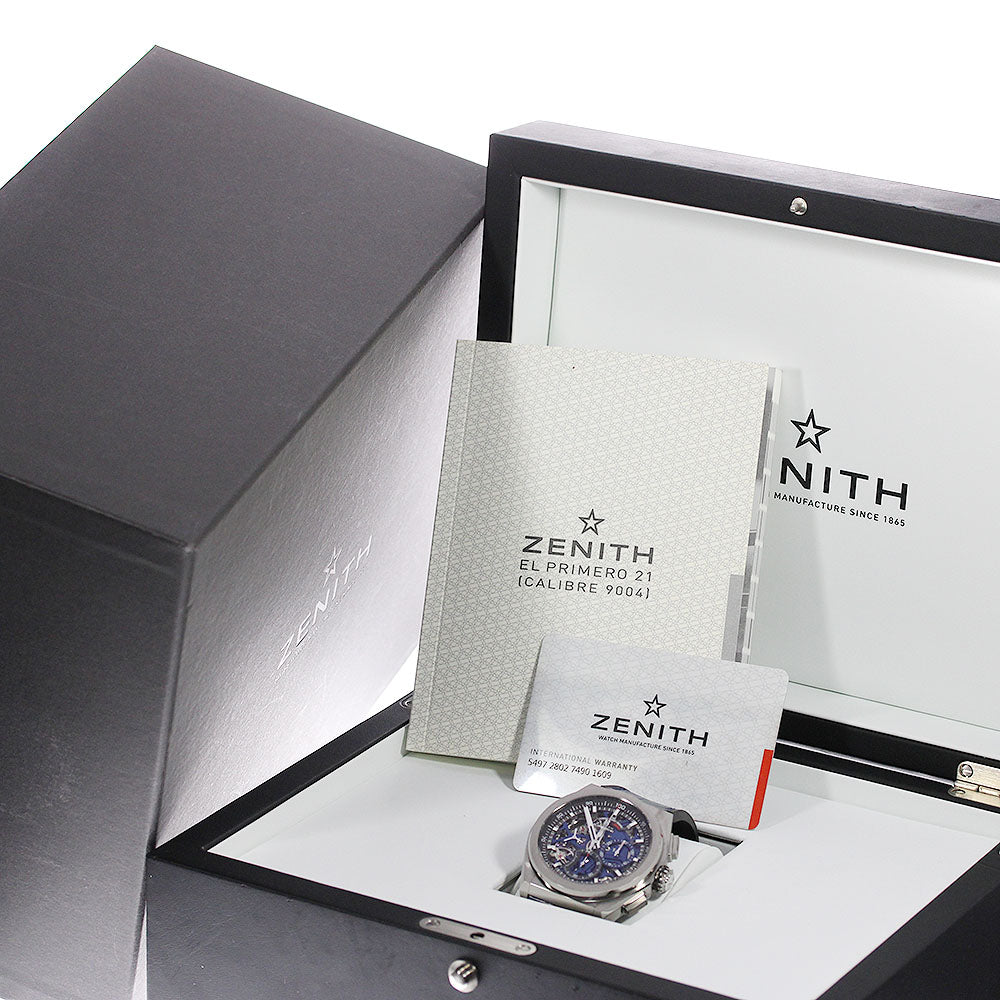 ZENITH Defy El Primero 21 95.9002.9004/78.R584 blue skeleton Dial Automatic Men's Watch_753621