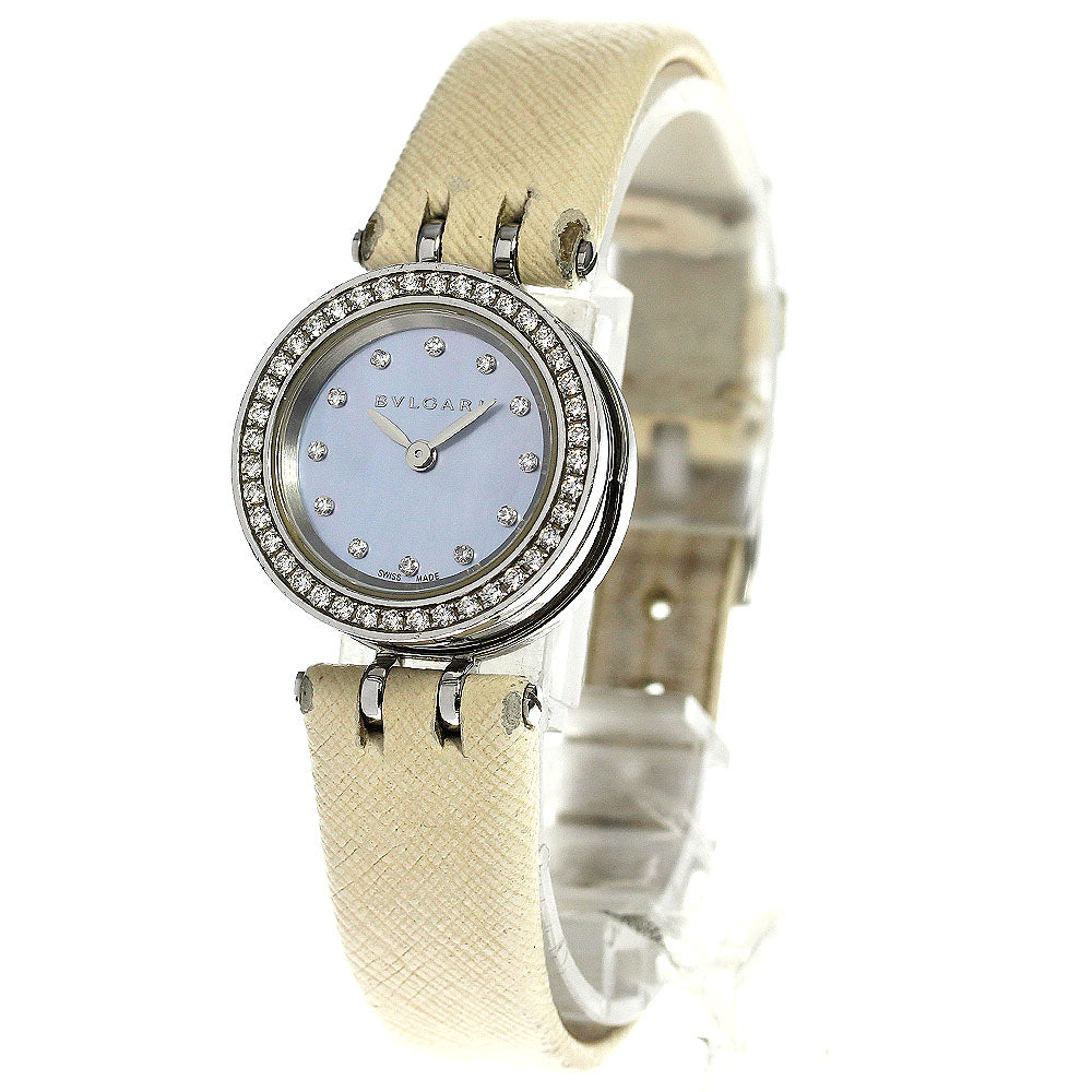 BVLGARI B-ZERO1 BZ23S Diamond Bezel Blue shell Dial Quartz Ladies Watch_754208