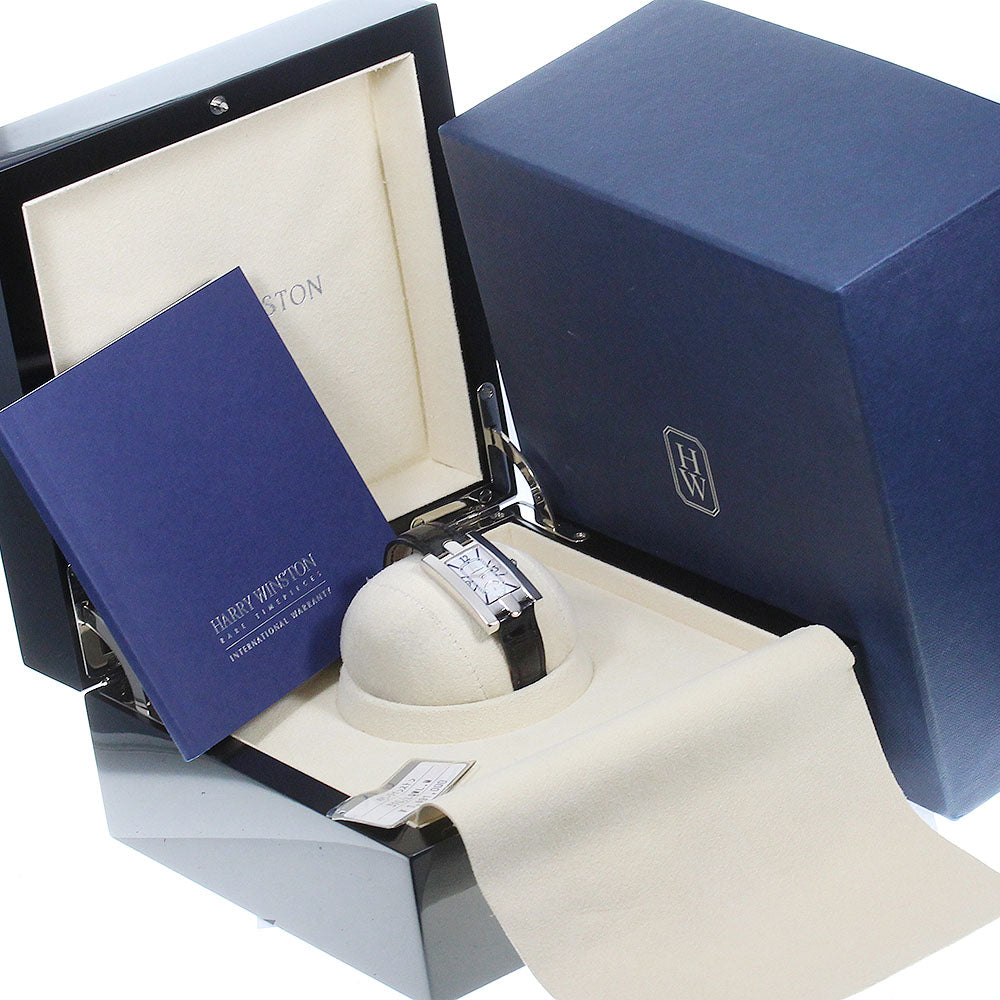 HARRY WINSTON Avenue 310LQW K18WG White shell Dial Quartz Ladies Watch_754227