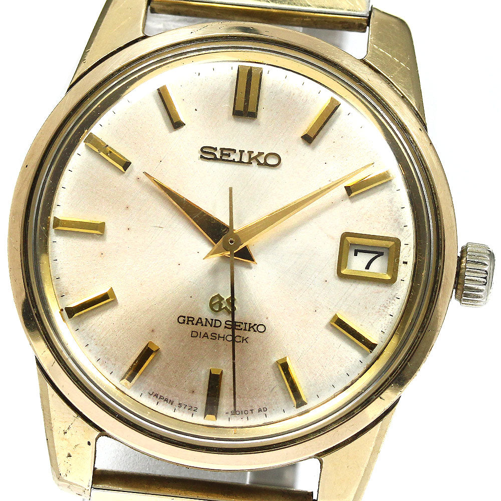 SEIKO Grand Seiko 5722-9011 Cal.5722B Date Silver Dial Hand Winding Men's_754338