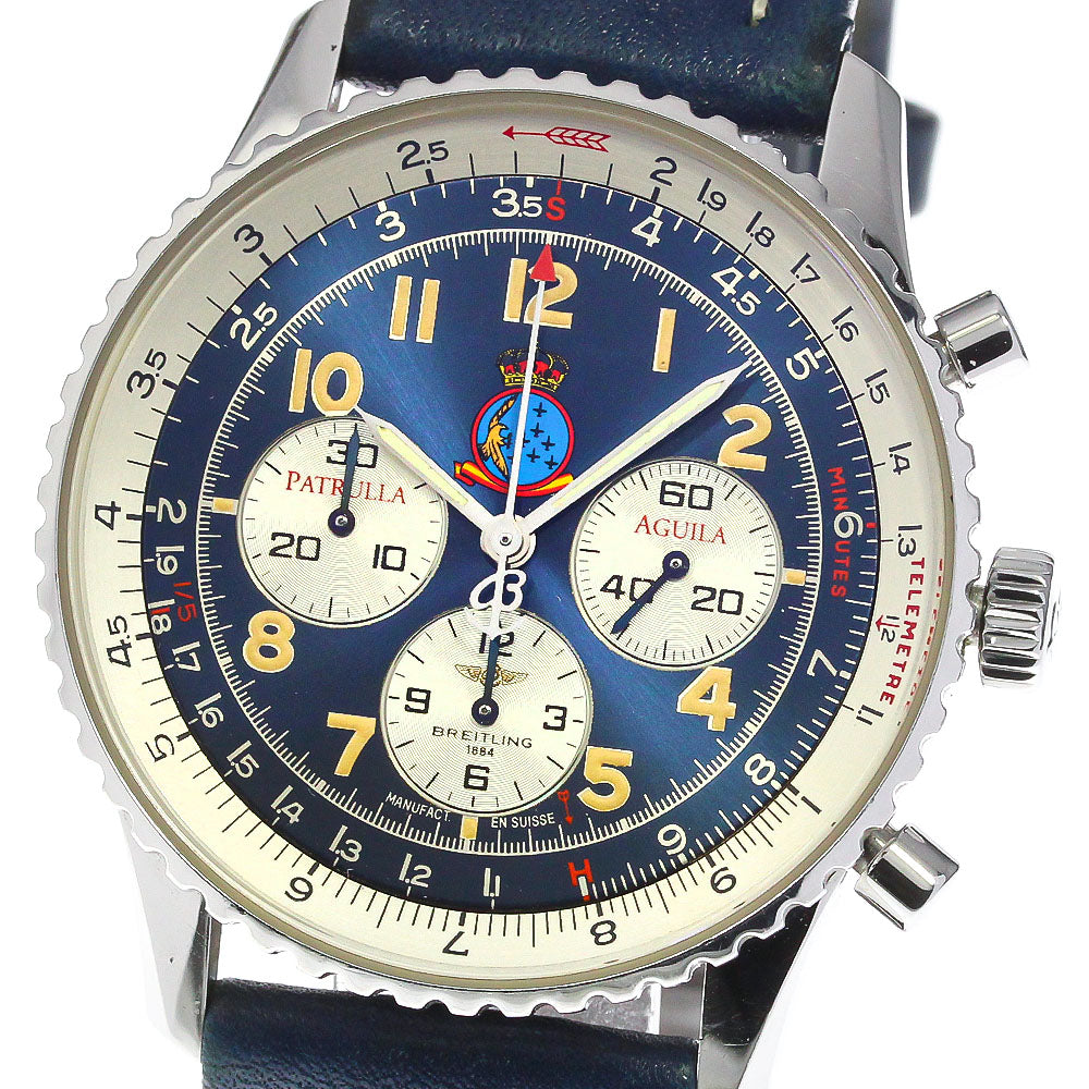 BREITLING Navitimer A30022 Chronograph Navy Dial Automatic Men's Watch_756030