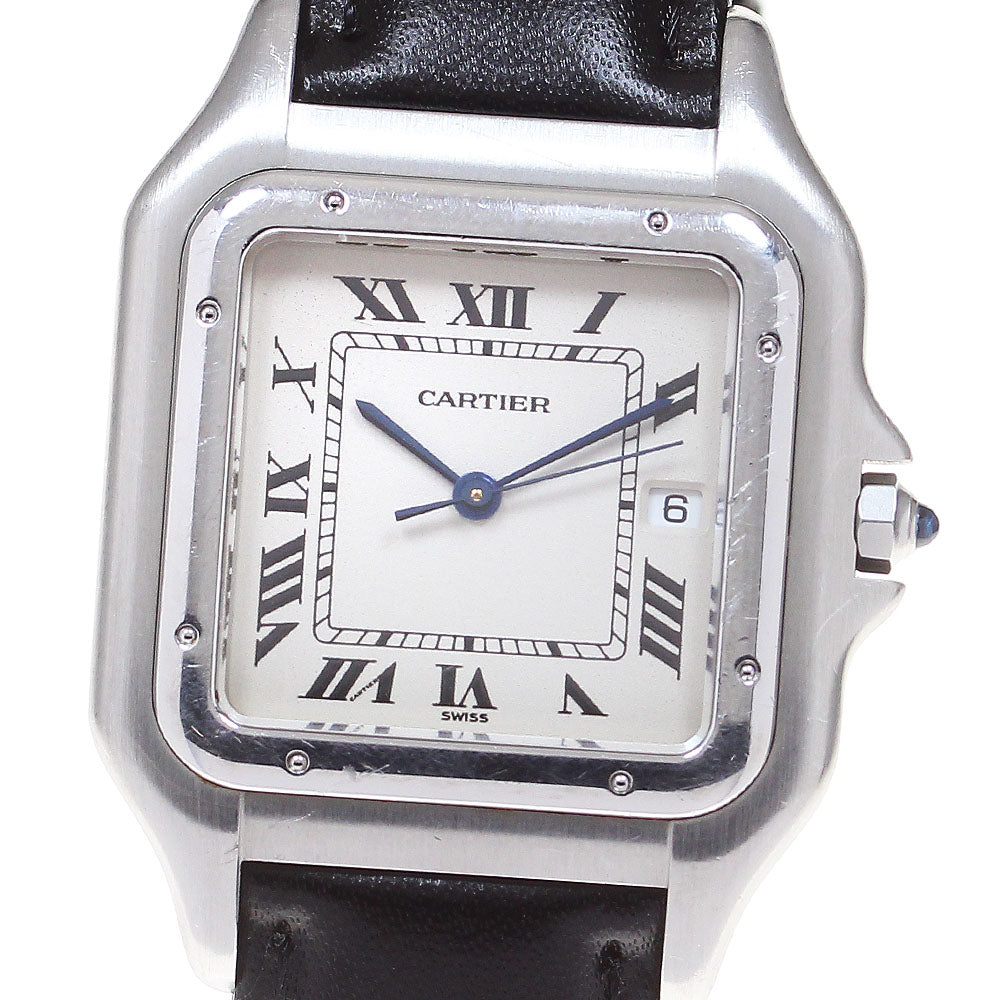 CARTIER PANTHERELM Date Silver Dial Quartz Men's Watch_756063