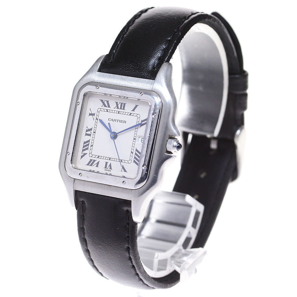 CARTIER PANTHERELM Date Silver Dial Quartz Men's Watch_756063