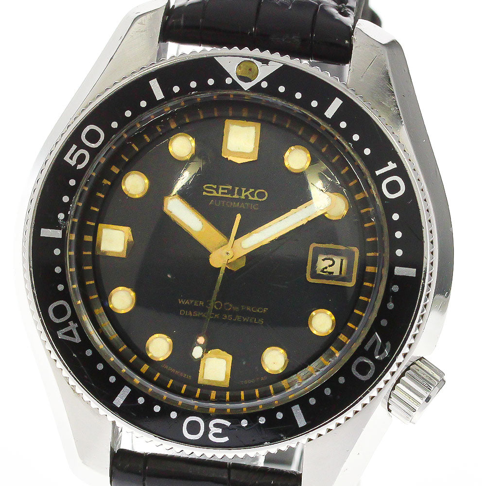 SEIKO Professional 300m diver 6215-7000 Date black Dial Automatic Men's Watch_756287