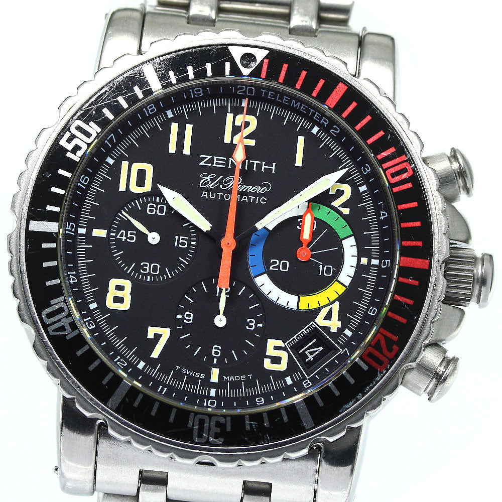 ZENITH El Primero Rainbow Flyback 02.0480.405 Chronograph black Dial Automatic Men's Watch_756338