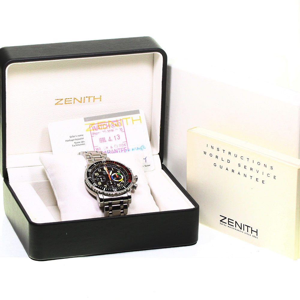 ZENITH El Primero Rainbow Flyback 02.0480.405 Chronograph black Dial Automatic Men's Watch_756338