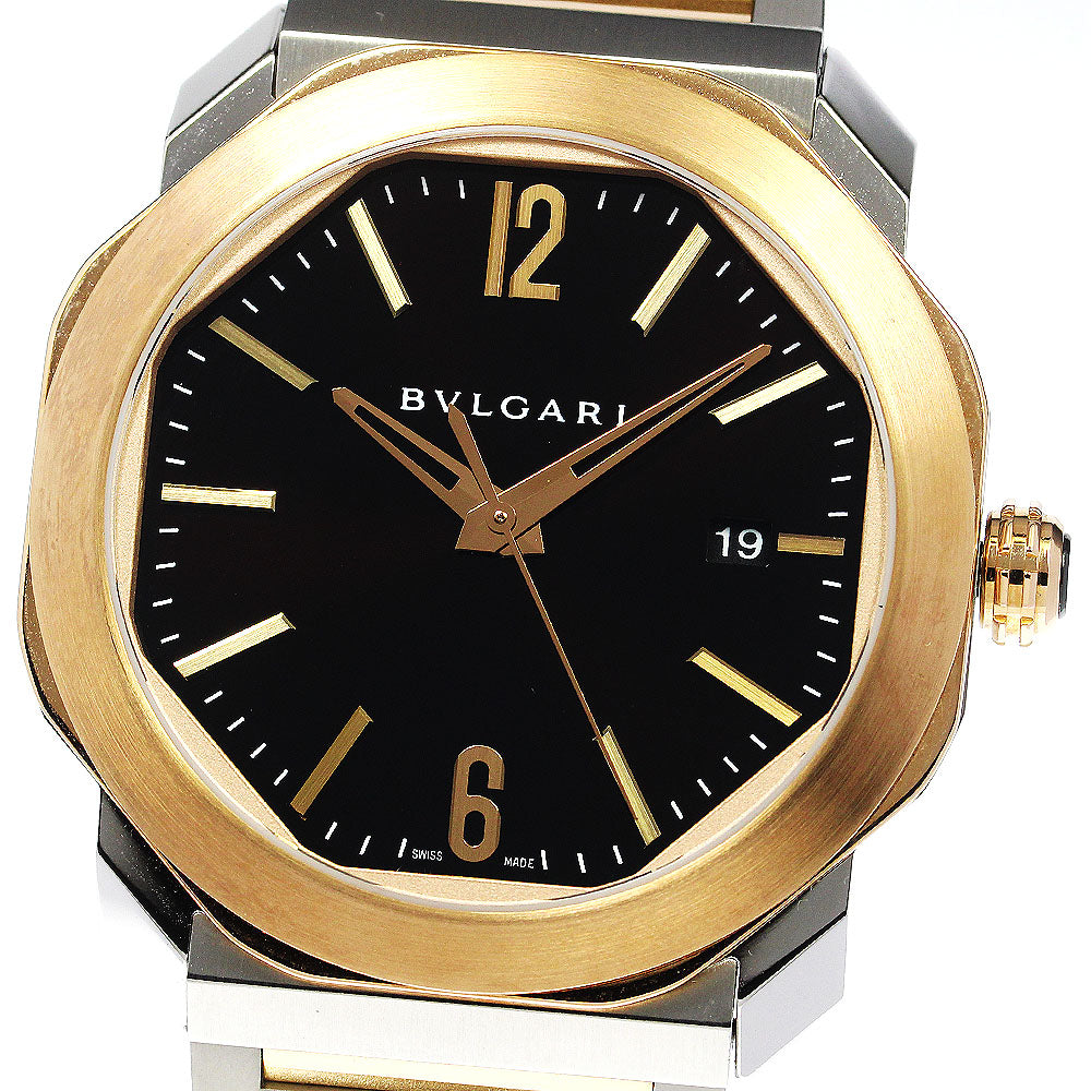 BVLGARI Octoma 102854/OCP41SG Date black Dial Automatic Men's Watch_756930