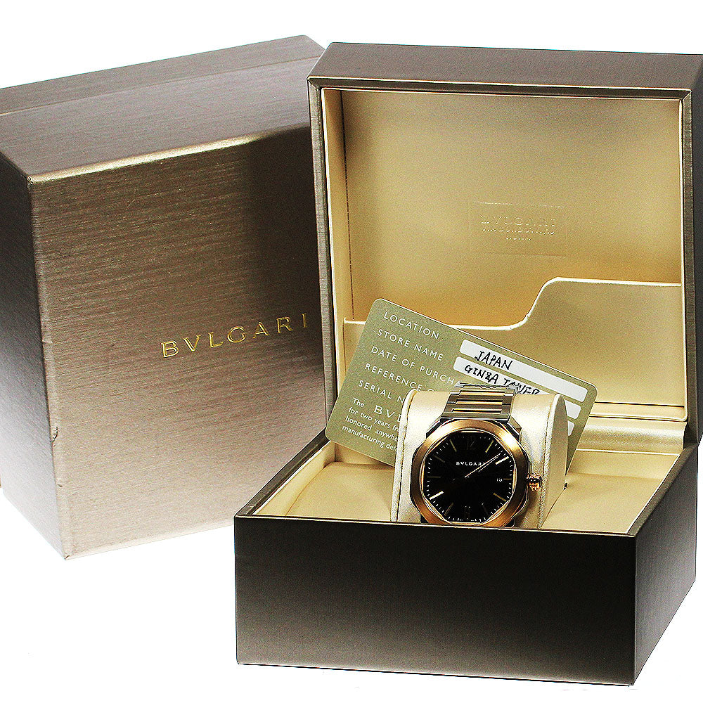 BVLGARI Octoma 102854/OCP41SG Date black Dial Automatic Men's Watch_756930