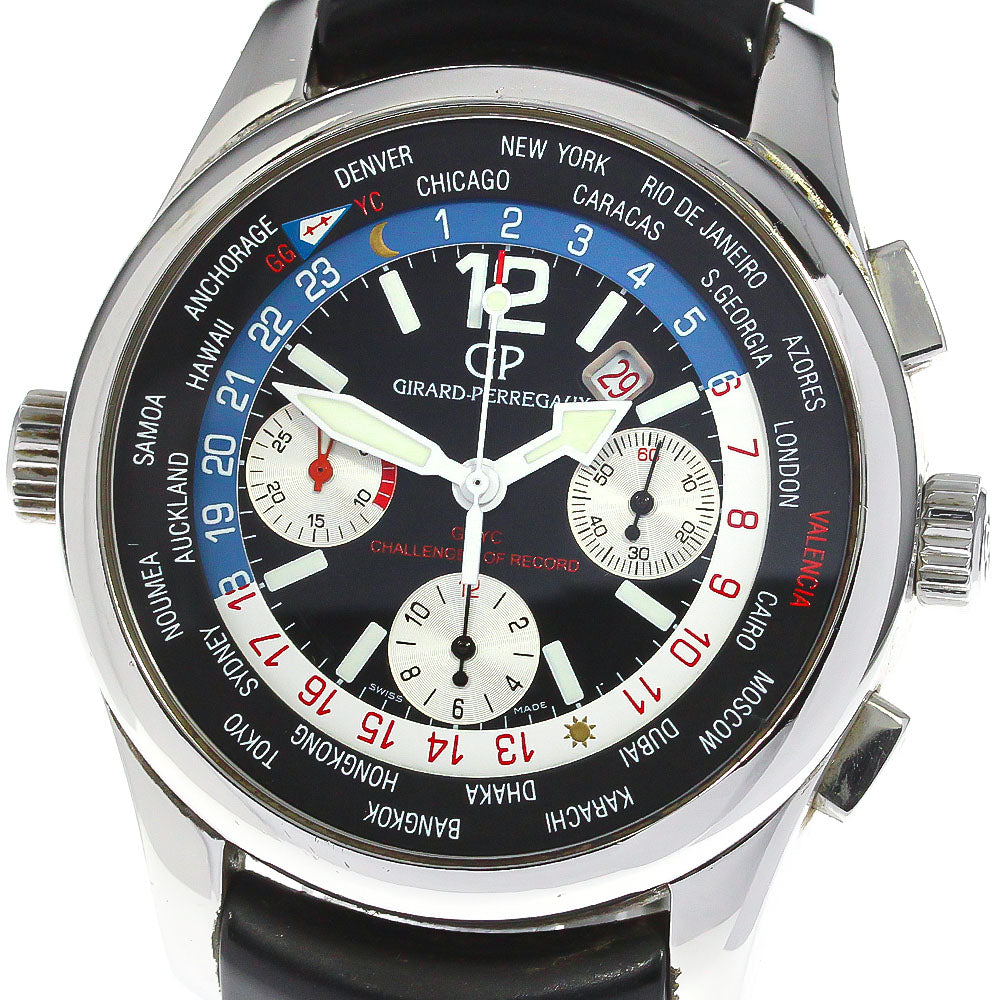 GIRARD PERREGAUX WW.TC World Time 49800 USA76 BMW Oracle Racing black Dial Automatic Men's Watch_757010