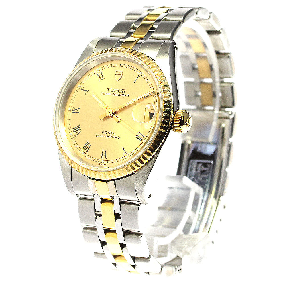 TUDOR Prince Oyster Date 72033 YG 2 tone Cal.2824-2 Automatic Boy's Watch_757021