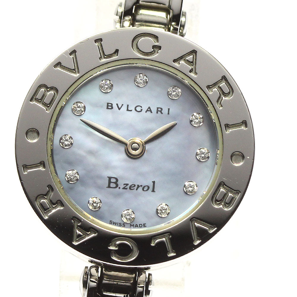 BVLGARI B-zero1 BZ22S 12P Diamond Blue Shell Dial Bangle S Size Blue shell Dial Quartz Ladies Watch_757248
