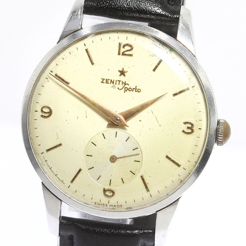 ZENITH Sport vintage Silver Dial Hand Winding Men's Watch_758676