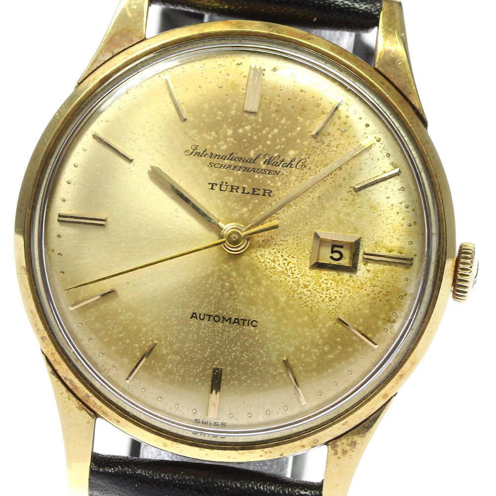 IWC SCHAFFHAUSEN Tuller W name Cal.8531 gold Dial Automatic Men's Watch_758745